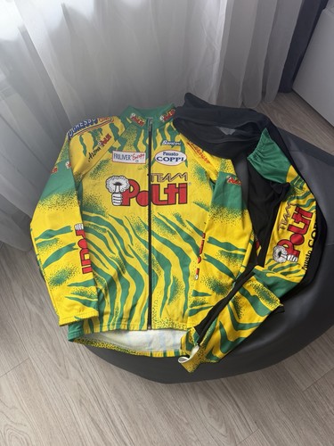 POLTI TEAM CYCLING TRACKSUIT 1996 VINTAGE SANTINI SIZE XXL