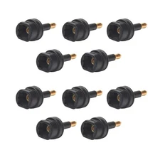 10x 3.5mini male to TOSLINK female Audio fiber optic conversion Toslink Adapter;