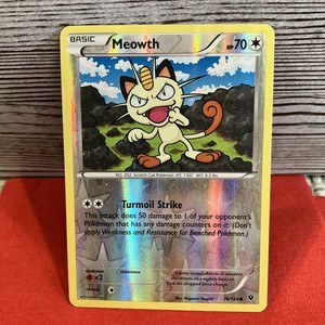 Pokemon XY - Fates Collide 74/124 Meowth Reverse Holo