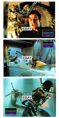 SALE: DEEP RISING 1998 ORIGINAL GERMAN LOBBY CARDS LOT (3) OCTALUS SEA MONSTERS