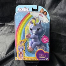 WowWee Fingerlings Alika Interactive Baby Unicorn Toy Light Purple Pink Hooves