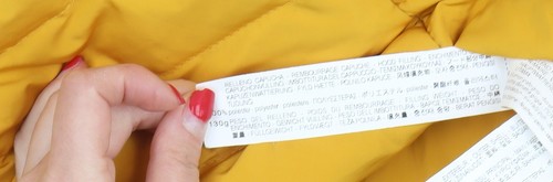 Chaqueta acolchada amarilla para mujer Zara talla M - Imagen 3 de 12