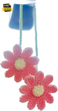 Crochet Flower Rear View Mirror Accessories, Chrysanthemum Car Mirror Hanging Ac