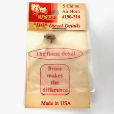 HO Cal-Scale 190-316 - 5 Chime Air Horn Brass Casting Detail Part NEW