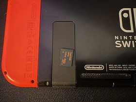 Nintendo Switch HAC-001 Bundle w/ Games SD Card Dock Neon Joy-Cons CIB Very Good