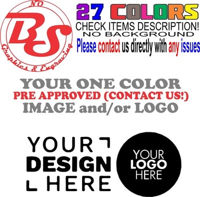 12-24'' XL Custom Vinyl Graphic Decal Sticker MUST CONTACT BEFORE PURCHASE noBS