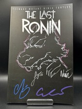 TMNT The Last Ronin Splinter Original Boceto Cubierta por Núñez 4x FIRMADO Escorza