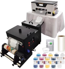 A3+ XP600 DTF Printer Includes Ink, Film, Powder, Software, Shaking Dryer 2500ml