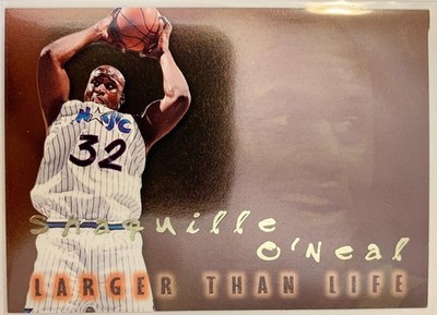 1996-97 Skybox Premium Shaquille O'Neal Larger Than Life #B15 Magic