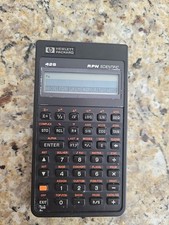 Hewlett Packard HP 42S RPN Scientific Calculator Vintage 1987 w/ Battery Tested