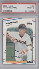 1988 Fleer Matt Williams #101 PSA 9 MINT 2u8