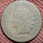 1879 Indian Head Cent Copper Coin Better Date Nice G