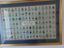 Crests And Badges British Army Very Rare Beautifully Framed&mounted
