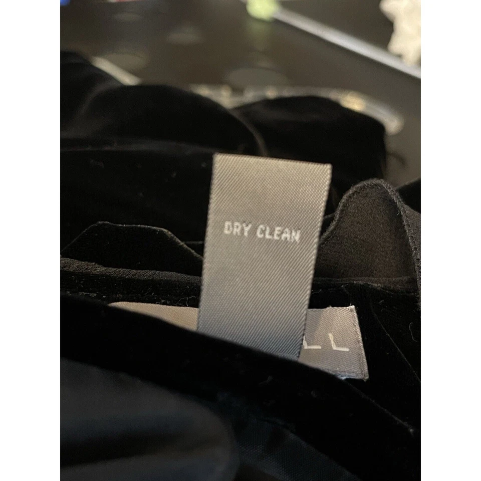 Chaqueta de terciopelo Kate Hill para mujer 18 esmoquin delantero negro botón delantero clásico bruja Foto 3 de 4