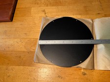 TWO Black Anodized Aluminum Discs 6 3/16" Diameter 0.059" thick , 6061 Al Round
