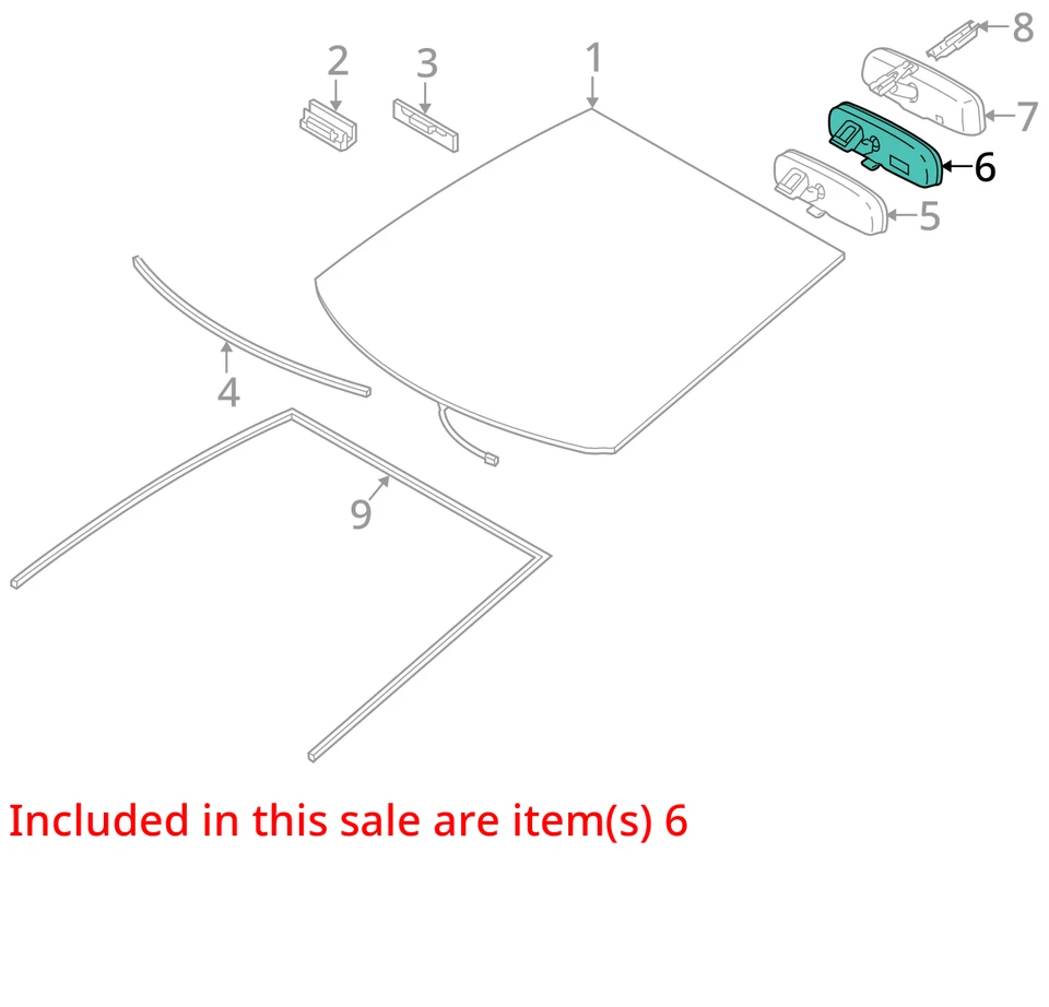 Espejo retrovisor Prius enchufable VIN Dp se adapta a 10-15 PRIUS 3001359 Foto 3 de 4