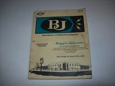 Vintage BJ BOGGIS-JOHNSON Electric Company Catalog no 103 Wauwatosa WI, x
