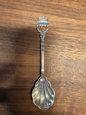 Alter Souvenir Sammellöffel Göttingen – 800 Silber – Emaille Wappen – Vintage