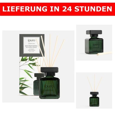 ipuro BLACK BAMBOO Raumduft mit Stäbchen 50 ml   Diffuser mit Jasmin & Amber