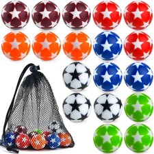 Coopay 18 Pieces 32mm Foosball Balls Table Multicolor Football Soccer Replace...