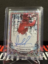 Alfredo Duno 2024 Bowman Sterling Prospect Rookie Auto Speckle Refractor /99