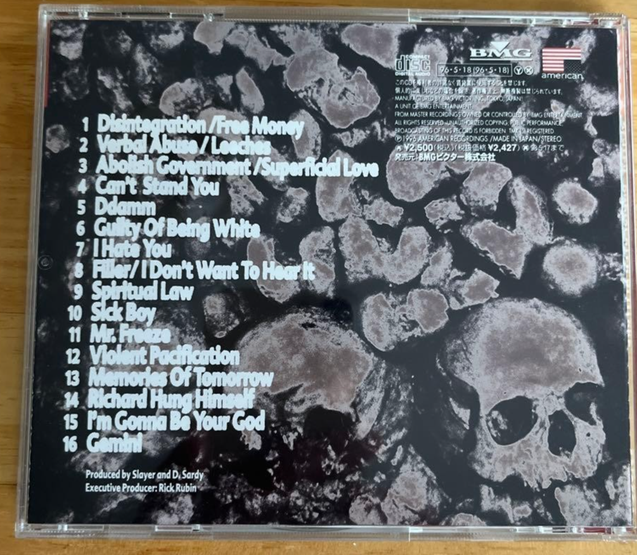 [CD] Slayer Undisputed Attitude Japan Import BVCP-920 Gebraucht ...
