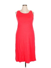 Uniqlo Women Red Casual Dress XXL