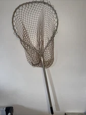 Vintage Fishing Landing Net – Metal Frame, Rustic Wall Decor or Functional Gear