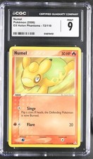 2006 POKEMON NUMEL 72/110 EX HOLON PHANTOMS CGC 9 on eBay