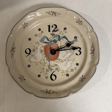 Elgin Intern Marmalade Wall Clock Geese Quartz Works w/battery