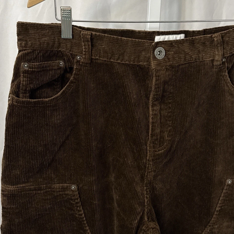 I Love Ugly Pants Mens XXL Brown Double Knee Corduroy Workwear - Image 4 of 4