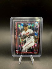2025 Topps Chrome Zebby Matthews RayWave Black Refractor RC ROOKIE #/10 TWINS SP