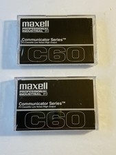 Maxell Communication Series C60 Blank Cassette Tapes New Sealed Lot Of 2