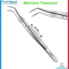 Meriam Cotton Tweezers Tissue Dressing Pliers Surgical Thumb Forceps Dental