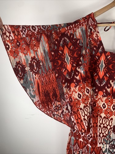 Ishka Woman’s Medium Red Blouse Like New - Picture 6 of 9
