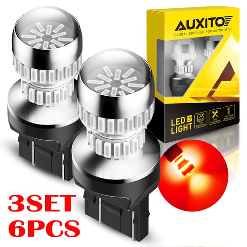 2-20PCS AUXITO 7443 7440 Bulbs Red LED Anti Flash Brake Tail Light Parking Bulbs - Foto 12 di 24
