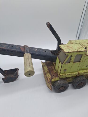 Vintage Tonka 1973 Tonka # 2730 Euclid Green Back Hoe Loader - Picture 4 of 21