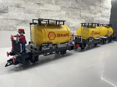 3 Stück Playmobil/LGB Zug Shell Benzintanker 4107