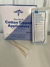 MEDLINE NON-STERILE Cotton Tipped Applicators  6 in-1000 pcsx10 Boxes - 10000pcs