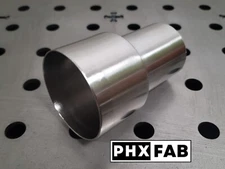 1.75" ID to 2.5" OD Reducer 304 Stainless Steel Exhaust Pipe Adapter Connector