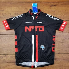 SMS Santini Kids Cycling Jersey SS Team NFTO Black Red Road Bike Pockets