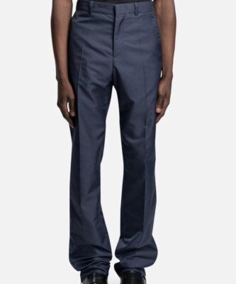 BOTTER Parley Slim Fit Trousers w/ Zipped Hem Parley Gabardine Navy $950 Retail