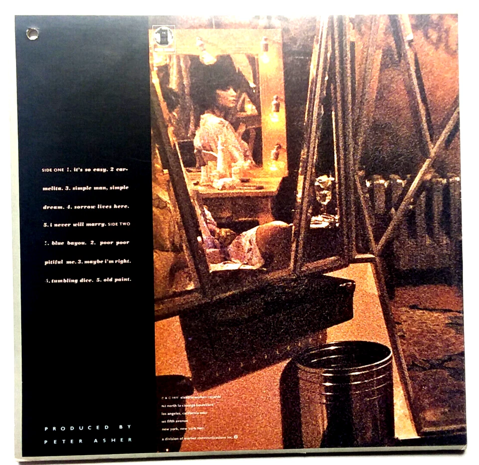 LINDA RONSTADT - Simple Dreams - Vinyl LP 1977 Elektra 6E-104  Gatefold Lyrics - Image 2 of 4