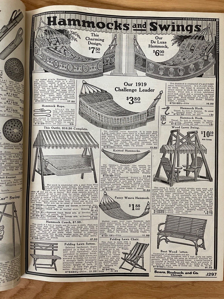 Antique RARE SEARS ROEBUCK 1919 Sporting Goods Catalogue in great cond