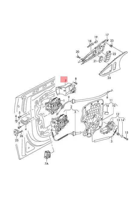 Genuine Door Lock Cover Driver Side AUDI A7 Sportback Rs7 