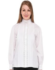 White Pure Cotton Edwardian Blouse | Cotton Lane