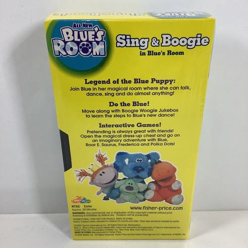 Blue's Clues Sing & Boogie in Blue's Room Rare 2003 VHS NICK JR - Picture 2 of 5