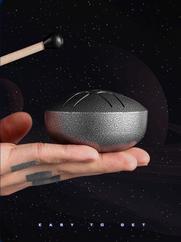 3in Mini Handpan Drum D Kurd Scale, Stainless Steel Meditation Instrument - Picture 16 of 23