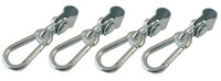 4 StüCk Premium Schaukelschelle Ø 25 Mm Manschettenhaken Mit Karabiner