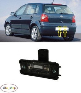 vw polo number plate light